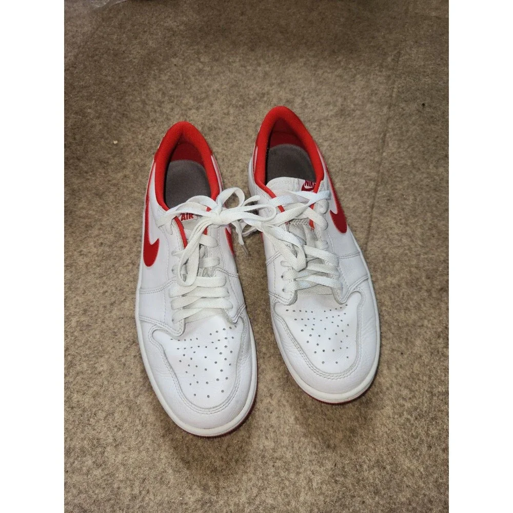 Nike Air Jordan 1 Low OG Sneakers | White University Red | 2023 | M9.5
